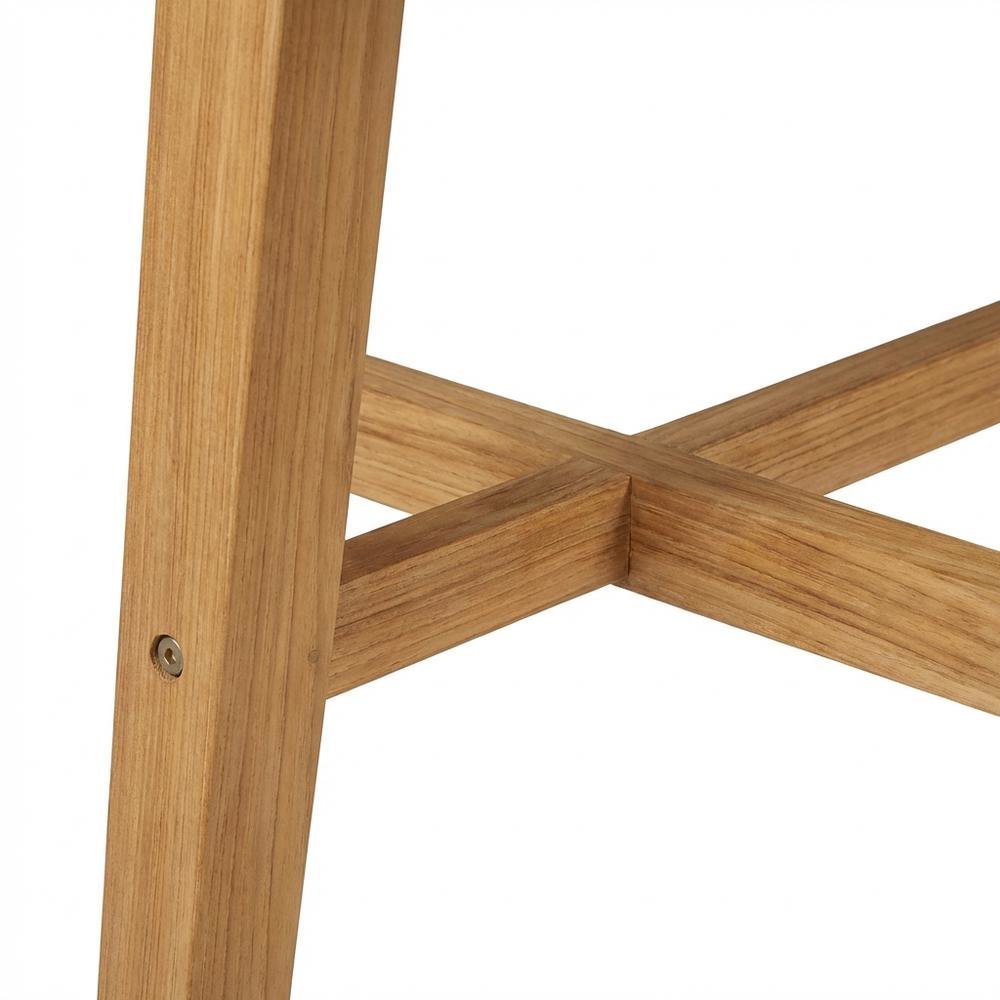 Teak Outdoor Dining Table with Sturdy Top and Classic Design