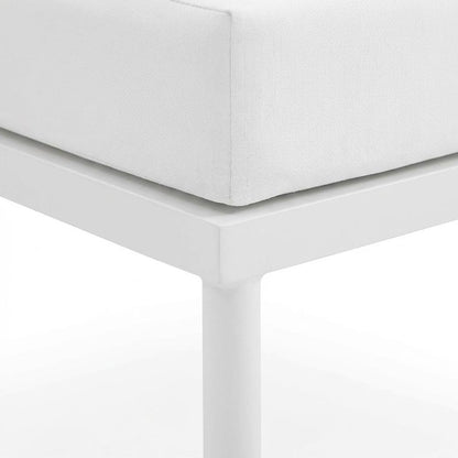 Outdoor Patio Aluminum Lounge Chair With Armless Design For Garden, Terrasse Use