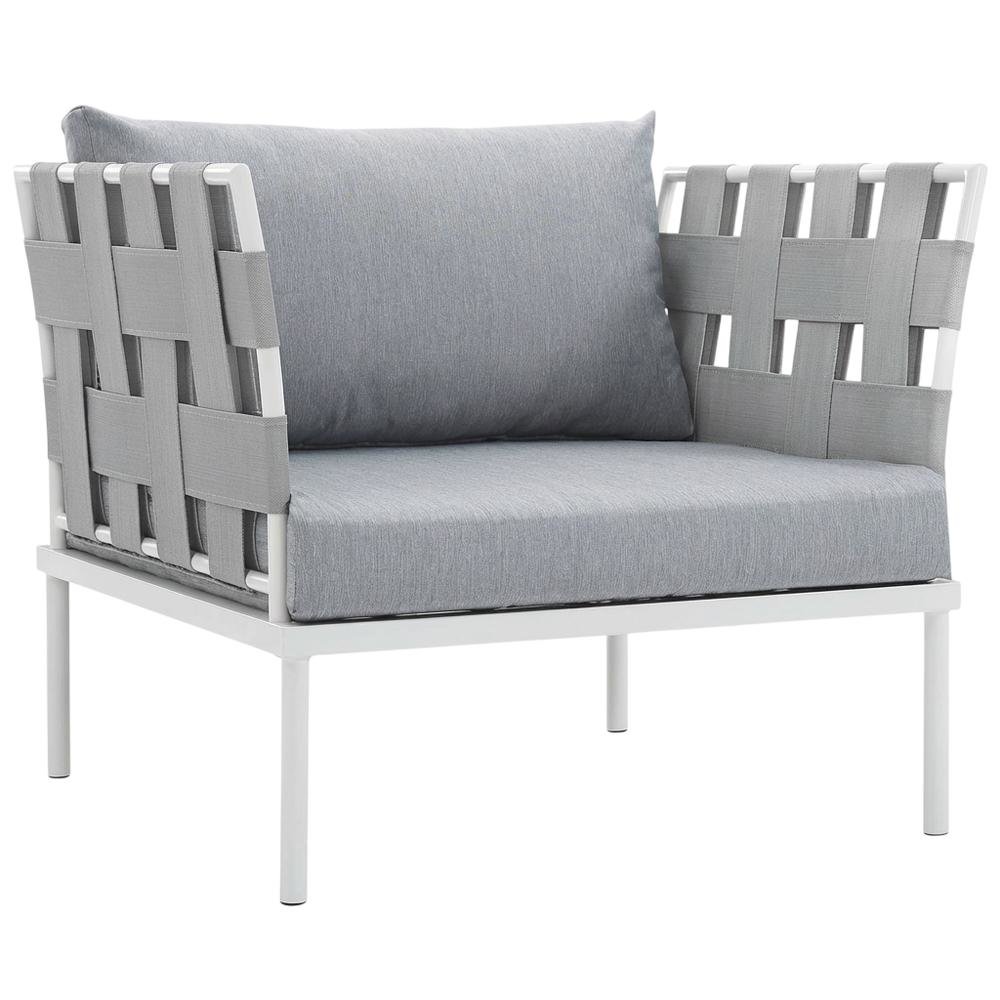 Aluminum Outdoor Lounge Chair With Cushioned Seat For Patio Relaxation