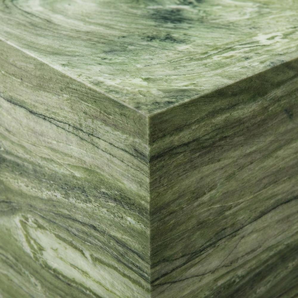 Concrete outdoor side table with modern design and versatile use