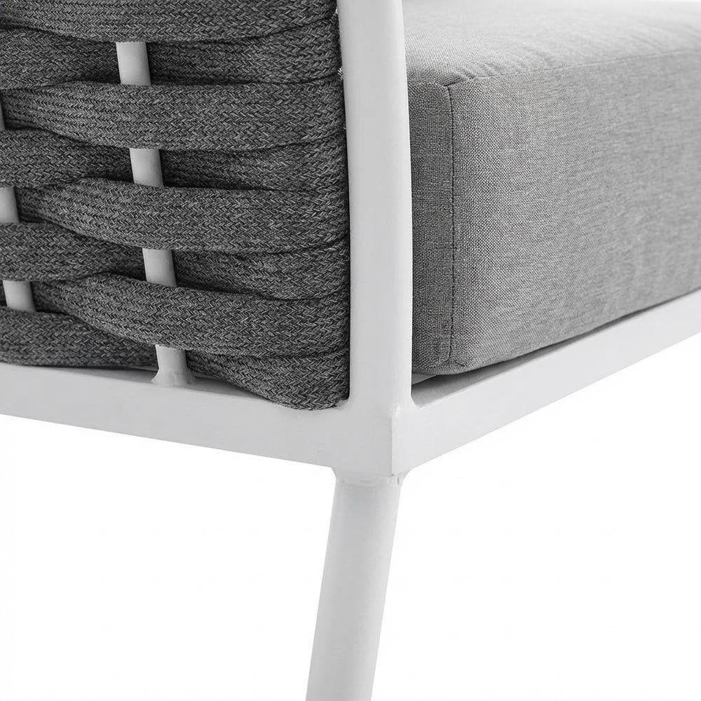 Aluminum Left-Facing Outdoor Patio Lounge Chair With Armrests