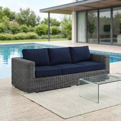 Outdoor Patio Sofa with Cushions for Cozy Lounge Seating