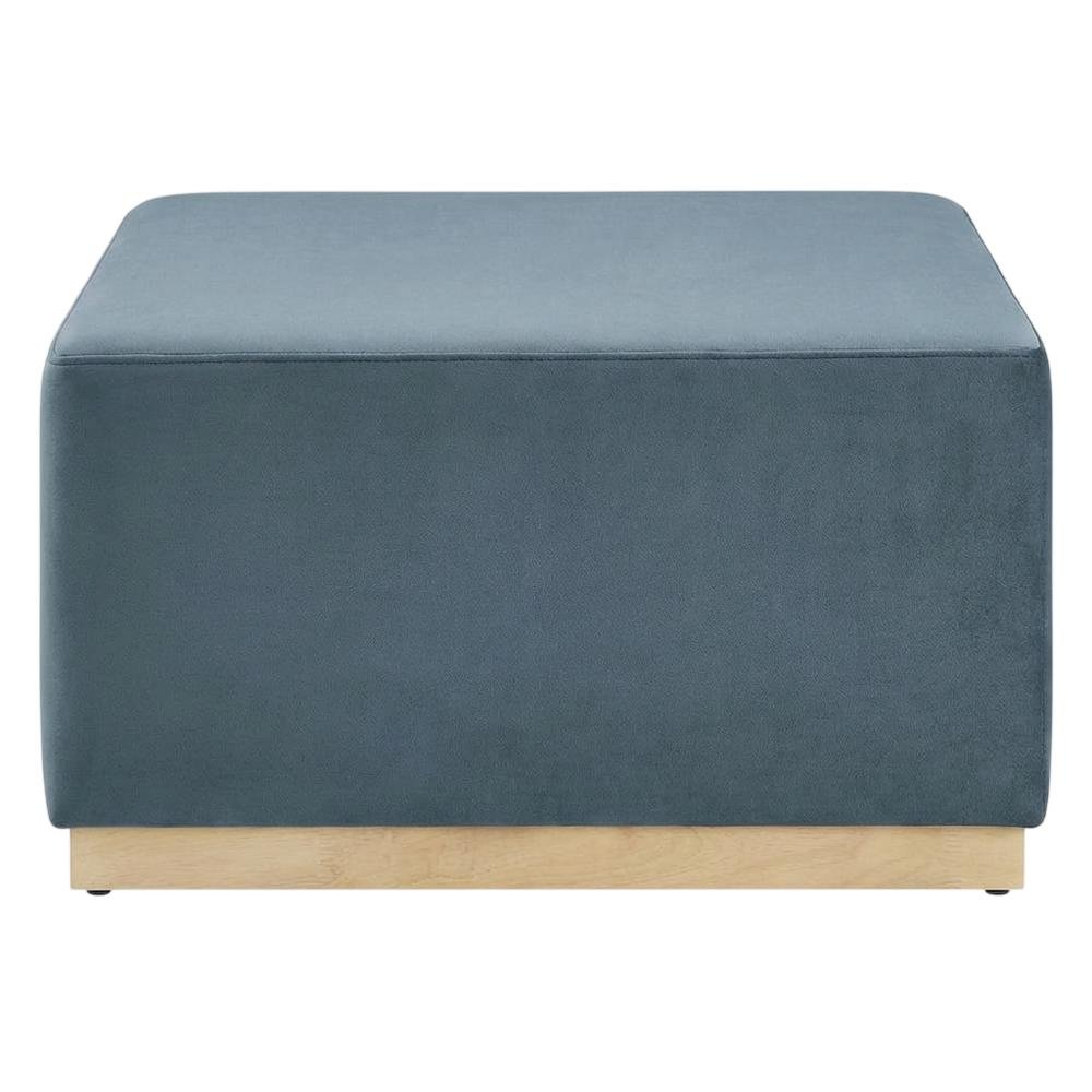 Square Velvet Ottoman With Modern Design For Outdoor Use