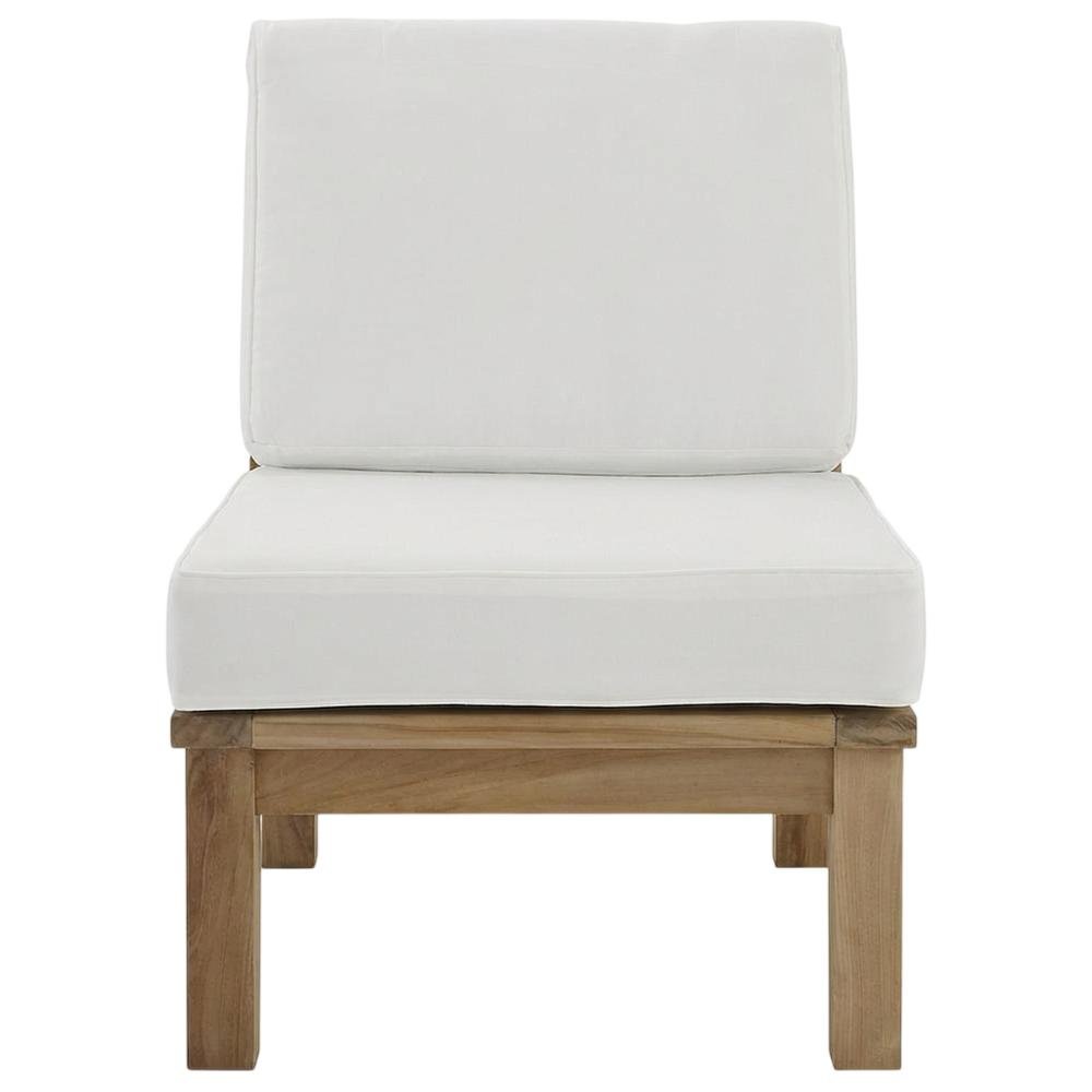 Adirondack Outdoor Teak Sofa With Cushions And Modern Design