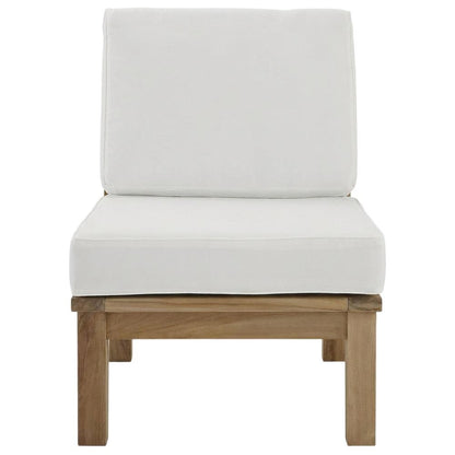 Adirondack Outdoor Teak Sofa With Cushions And Modern Design