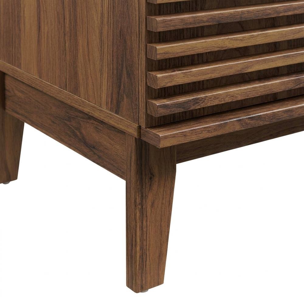 Walnut White 30-Inch Floor-Mount Bathroom Vanity Cabinet with Sink