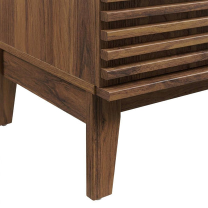 Walnut White 30-Inch Floor-Mount Bathroom Vanity Cabinet with Sink