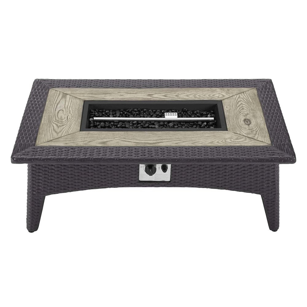 Convene 4 Piece Set Outdoor Patio with Fire Pit