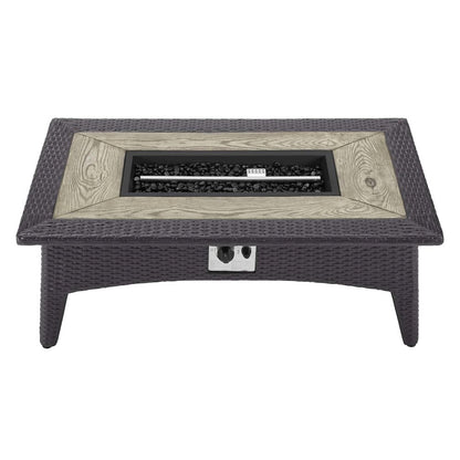 Convene 4 Piece Set Outdoor Patio with Fire Pit