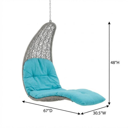 Outdoor Lounge Chair In Neutral Finish With Comfortable Cushion