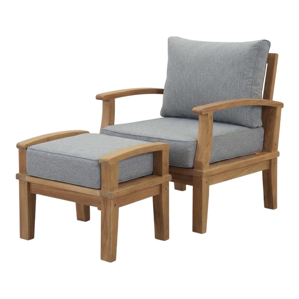 Teak Outdoor Patio Dining Set With 4 Pieces And Sturdy Construction