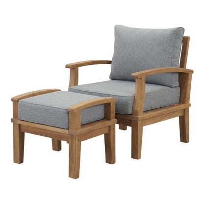 Teak Outdoor Patio Dining Set With 4 Pieces And Sturdy Construction
