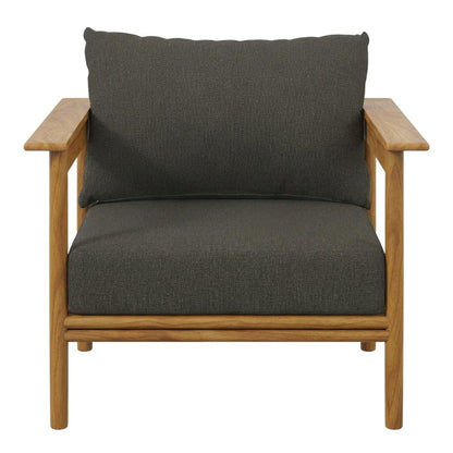 Outdoor Patio Armchair Set Of 2 In Teak Wood For Cozy Outdoor Living