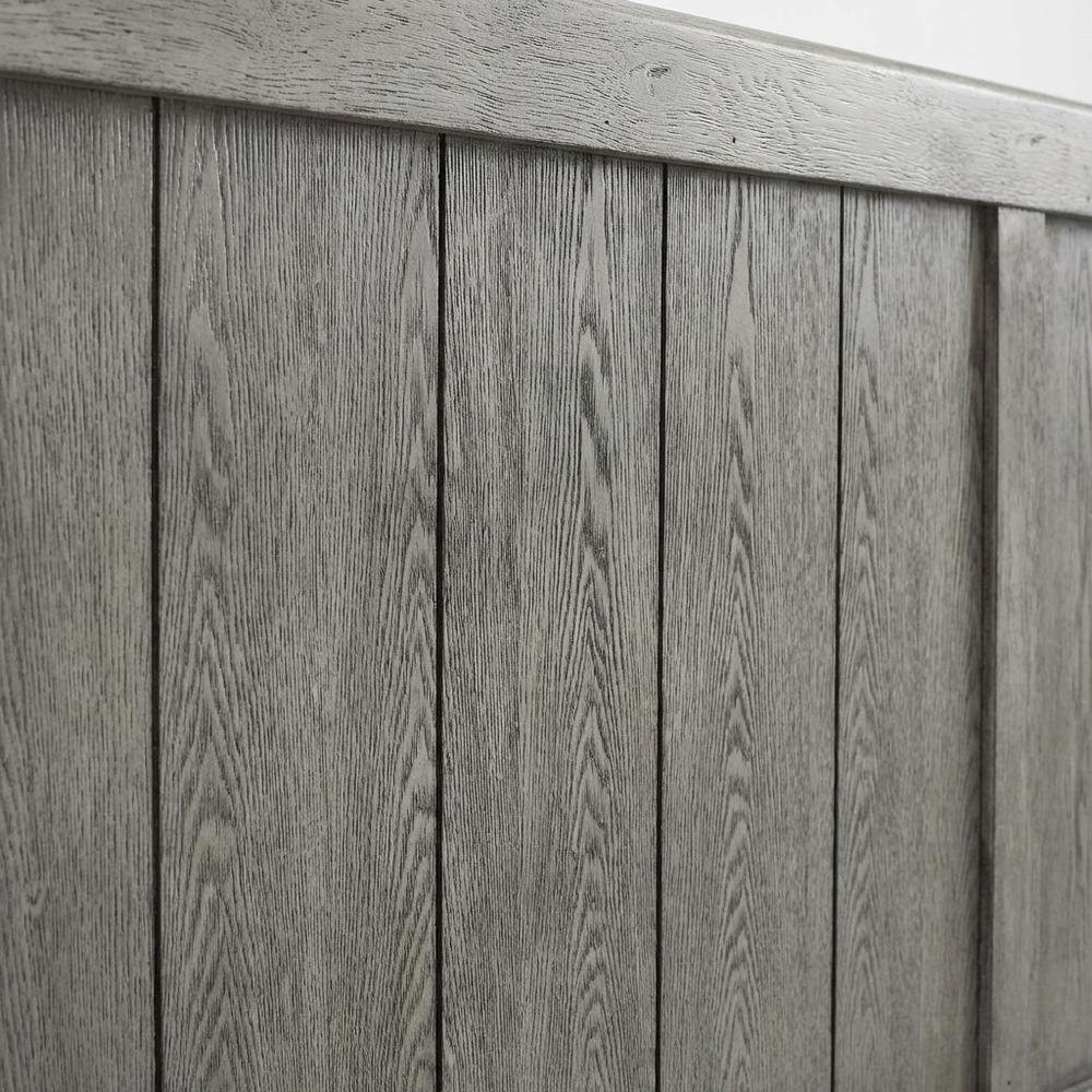 Wood King Headboard with Sturdy Construction and Classic Design for Bedroom
