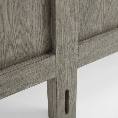 Wood King Headboard with Sturdy Construction and Classic Design for Bedroom