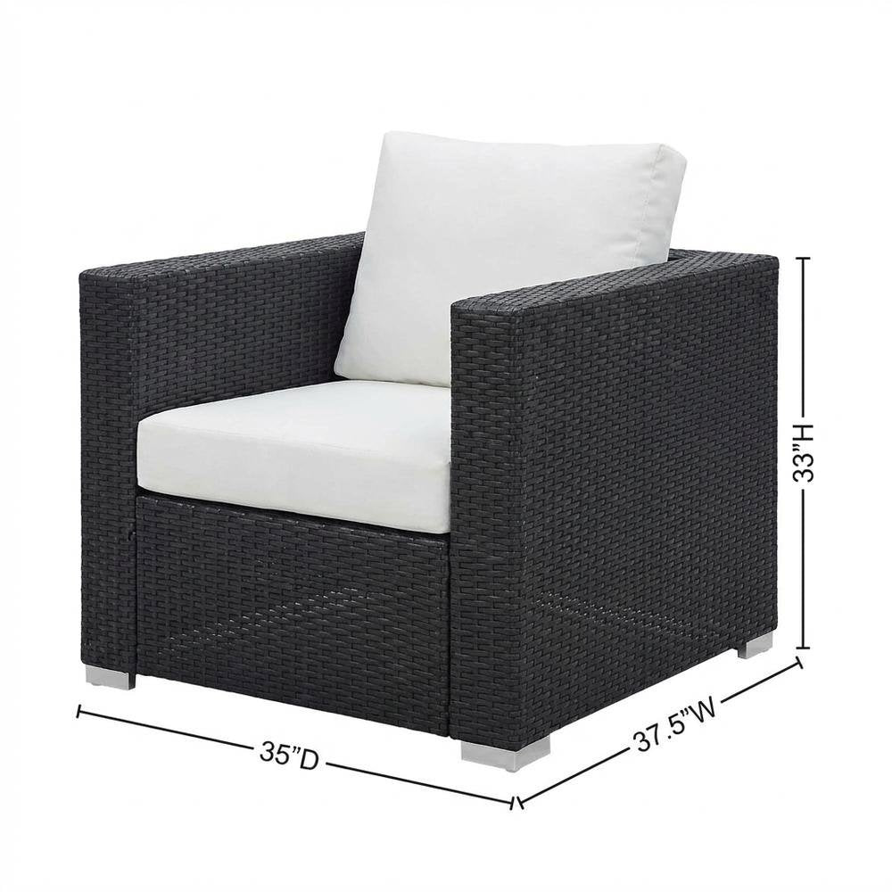 Outdoor Patio Armchair With Weather-Resistant Finish And Comfortable Cushions