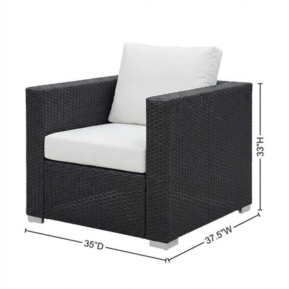 Outdoor Patio Armchair With Weather-Resistant Finish And Comfortable Cushions