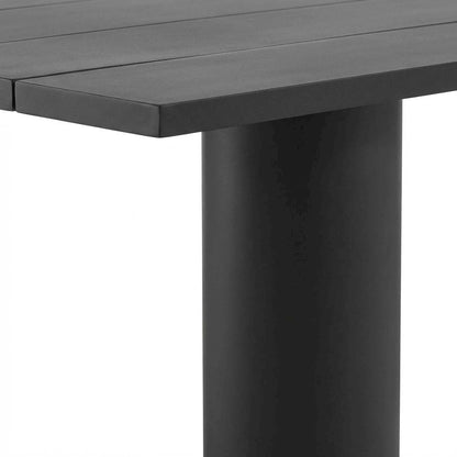 Outdoor Patio Dining Table, Aluminum Top, Rectangular Design, Outdoor Use