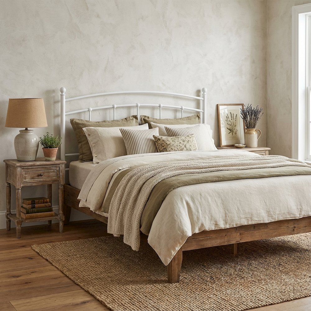 Metal Queen Headboard with Durable Frame and Classic Design for Bedroom