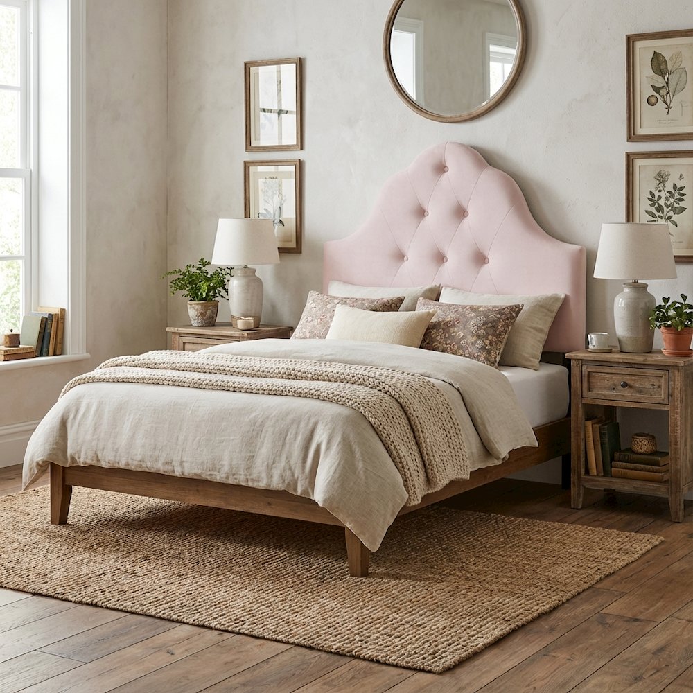Diamond Tufted Velvet Twin Headboard with Performance Fabric and Elegant Design
