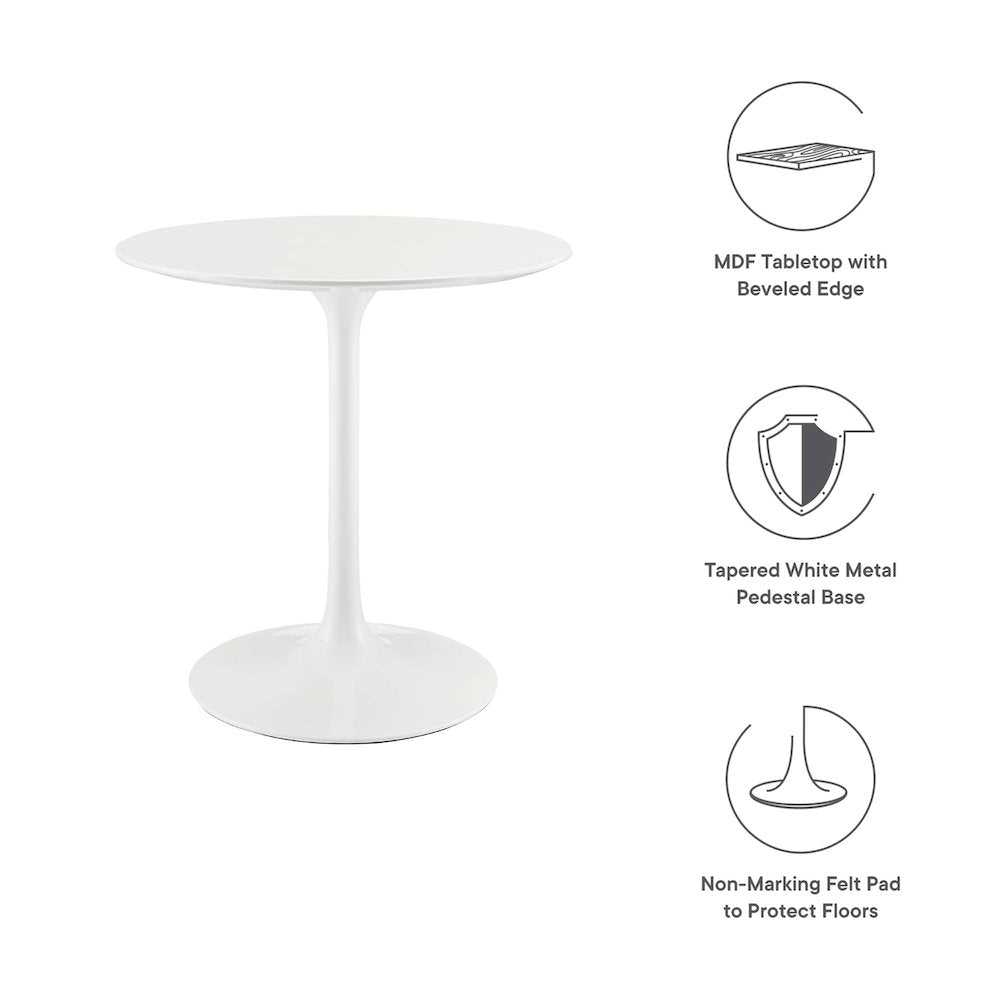 Lippa 28" Round Wood Dining Table