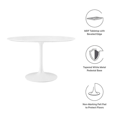 Lippa 48" Round Wood Dining Table