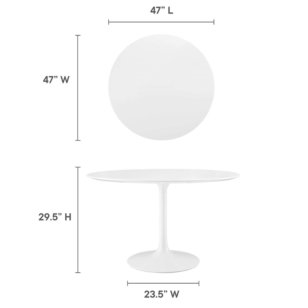 Lippa 48" Round Wood Dining Table