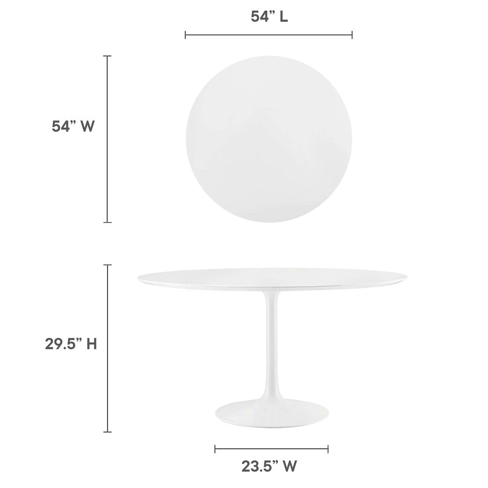 Lippa 54" Round Wood Dining Table