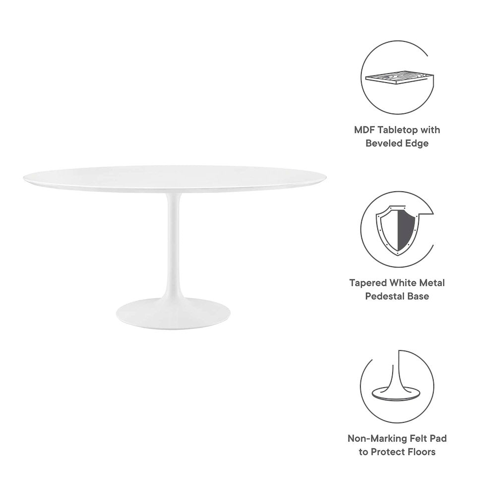 Lippa 60" Round Wood Dining Table