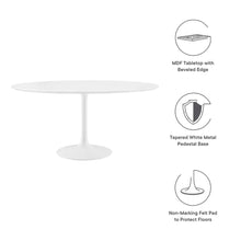 Lippa 60" Round Wood Dining Table