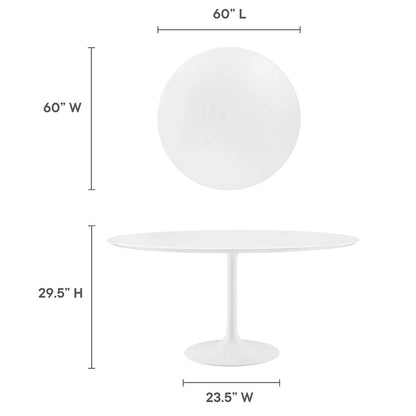 Lippa 60" Round Wood Dining Table