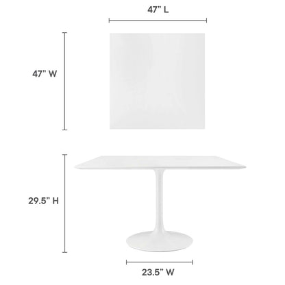 Lippa 48" Square Wood Dining Table