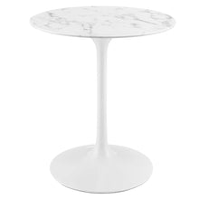 Lippa 28" Round Faux Marble Dining Table