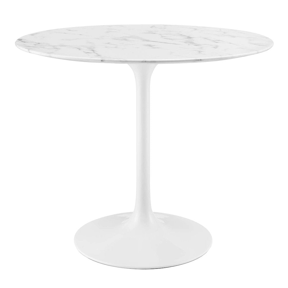 Lippa 36" Round Faux Marble Dining Table