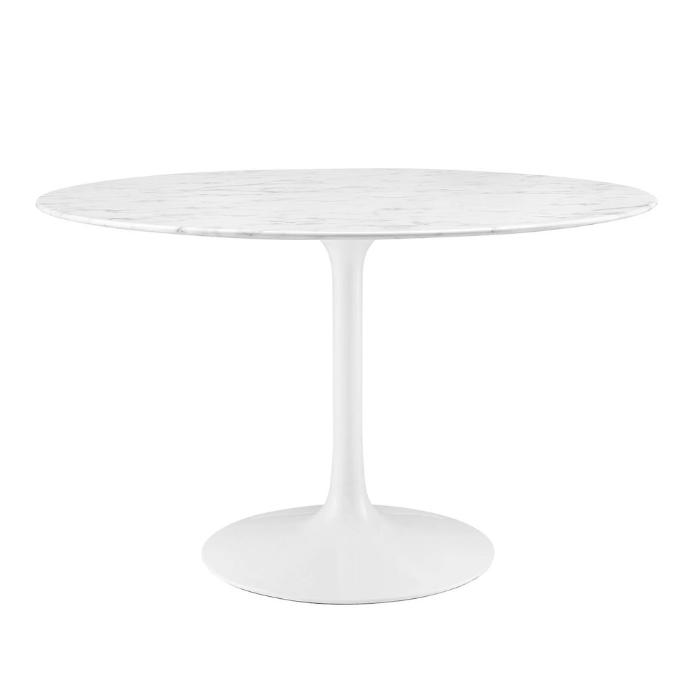 Lippa 48" Round Faux Marble Dining Table