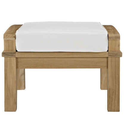 Marina Outdoor Patio Teak Ottoman
