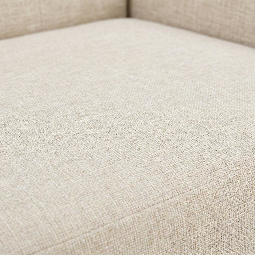 Fabric-Upholstered Small Loveseat Sofa for Bedroom or Small Spaces, Beige