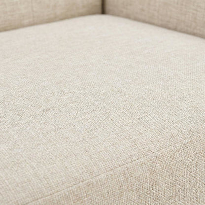 Fabric-Upholstered Small Loveseat Sofa for Bedroom or Small Spaces, Beige