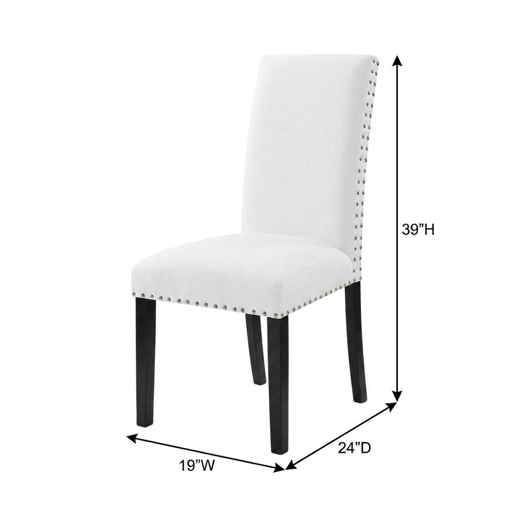 Fabric-Upholstered Accent Chair for Living Room, Bedroom, or Office, White