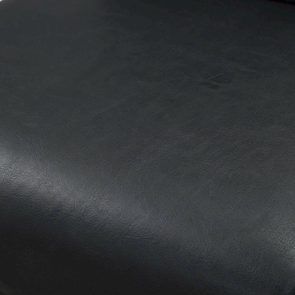 Faux Leather Upholstered Dining Chair with Thick Cushioned Seat, Black