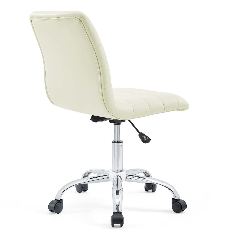 Ripple Armless Mid Back Vinyl Office Chair
