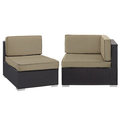 Gather Corner and Middle Outdoor Patio Sectional Set