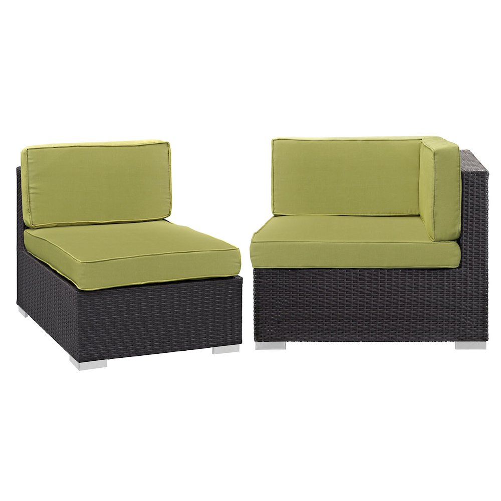 Gather Corner and Middle Outdoor Patio Sectional Set