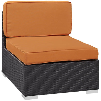 Gather Outdoor Patio Armless Chair Set of 2
