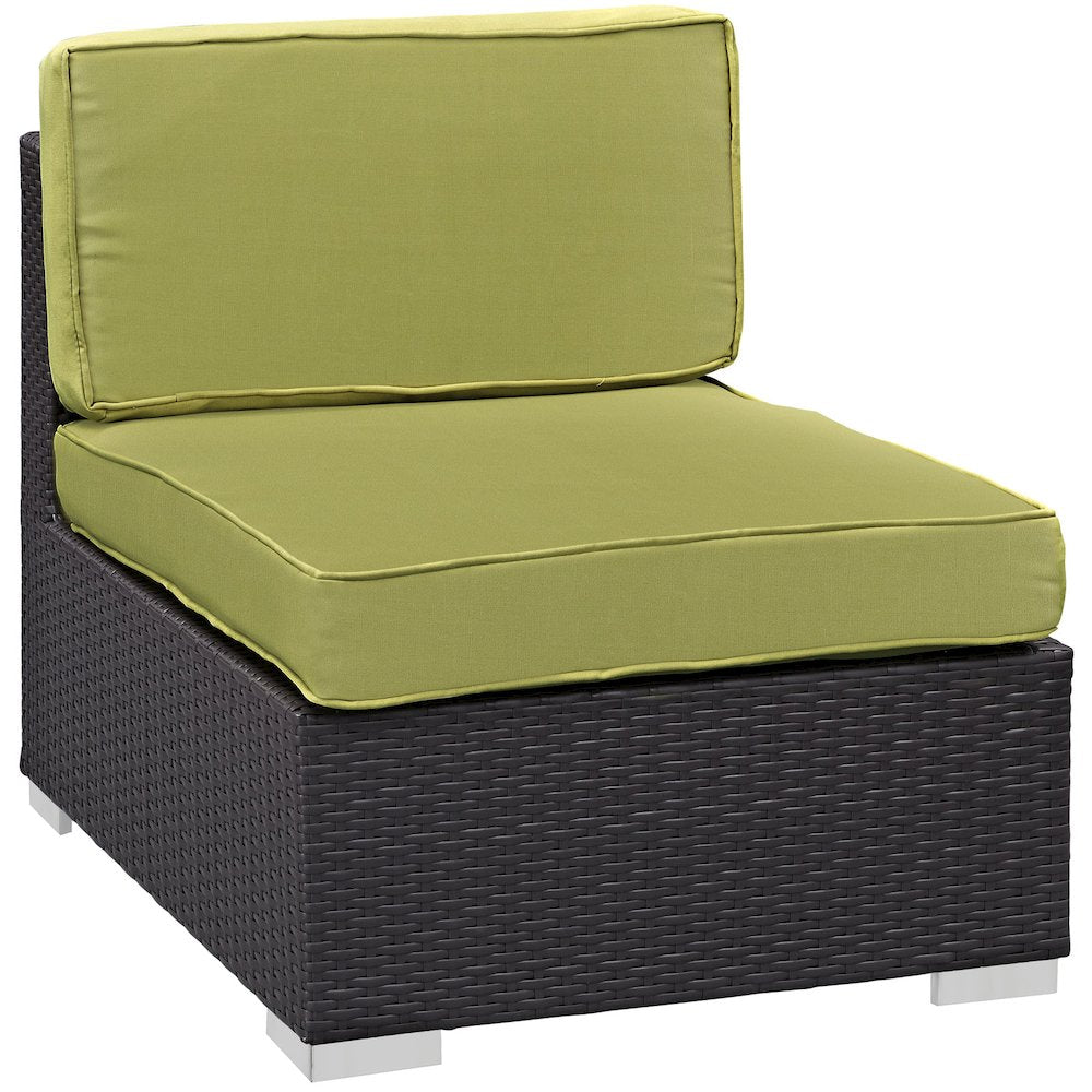 Gather Outdoor Patio Armless Chair Set of 2
