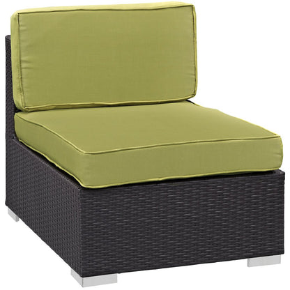 Gather Outdoor Patio Armless Chair Set of 2