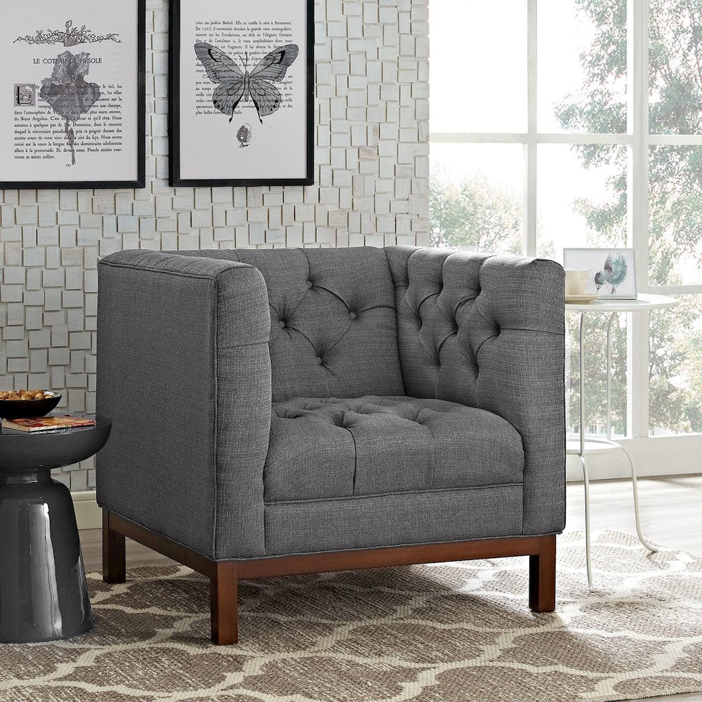 Panache Upholstered Fabric Armchair