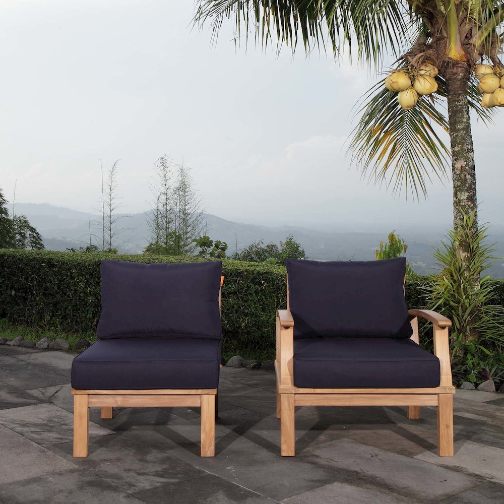 Marina 2 Piece Outdoor Patio Teak Set