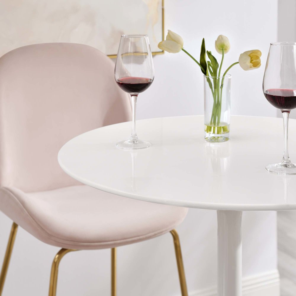 Lippa 28" Round Wood Bar Table