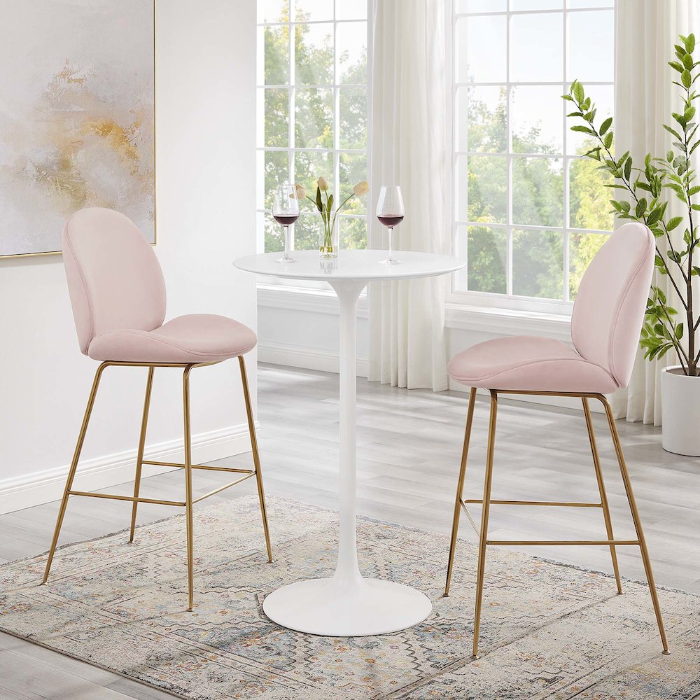Lippa 28" Round Wood Bar Table